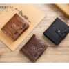 Bull Captain Men Wallet Leather Front Pocket Bifold Zipper Coin Purse - Image 17