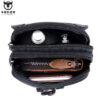 Bull Captain Men Waist packs Genuine Leather Cell Phone belt Waist Bag - Image 10