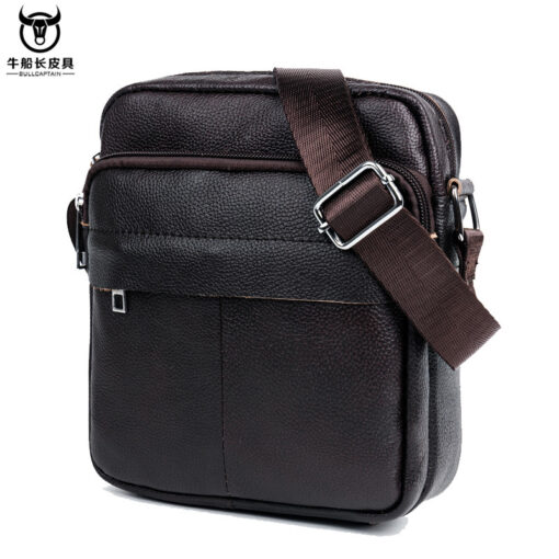 Bull captain leather Bag Men Small Shoulder Bags Casual Messenger bags - Image 9