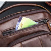 BULLCAPTAIN Genuine Leather Messenger Bag Small Crossbody Bag Handbag - Image 2