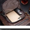 BULLCAPTAIN Genuine Leather Messenger Bag Small Crossbody Bag Handbag - Image 7