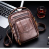 BULLCAPTAIN Genuine Leather Messenger Bag Small Crossbody Bag Handbag - Image 13