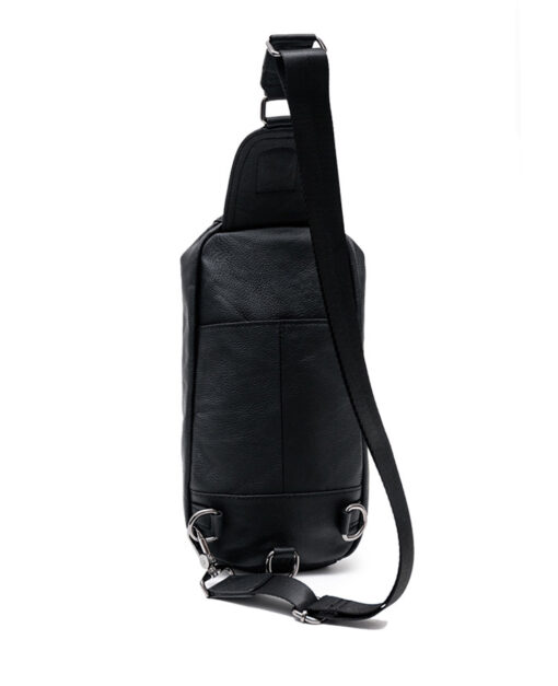 Bull Captain Crossbody Bag Leather Chest Bag for Men Sling Backpack - Image 8