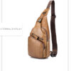 Bull Captain Men Shoulder Bag Backpack Leather Casual Cross Body Bag - Image 7