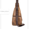 Bull Captain Men Shoulder Bag Backpack Leather Casual Cross Body Bag - Image 8