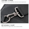 Bull Captain Crossbody Bag Leather Chest Bag for Men Sling Backpack - Image 9