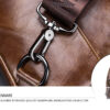 Bullcaptain Genuine Leather Business Casual Chest Bag Crossbody Bag - Image 4