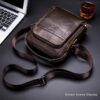 Bull captain Men's Leather Shoulder Crossbody Bag Fashion Casual Handbag - Image 3