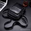 Bull captain Men's Leather Shoulder Crossbody Bag Fashion Casual Handbag - Image 8