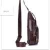 Bull Captain Men Shoulder Bag Backpack Leather Casual Cross Body Bag - Image 10
