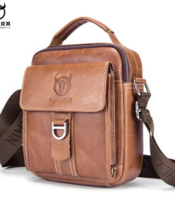 Bull Captain Genuine Men Leather Bags Casual Mens Shoulder Bag Handbag