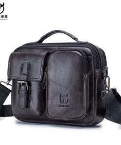 Bull Captain leather bag business briefcase Laptop Bags