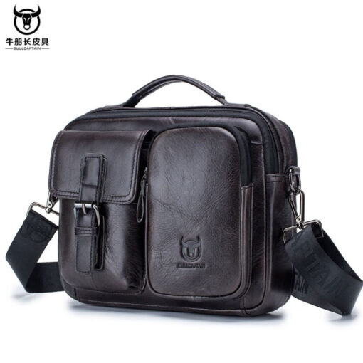 Bull Captain leather bag business briefcase Laptop Bags