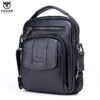 BULLCAPTAIN Genuine Leather Messenger Bag Small Crossbody Bag Handbag - Image 15