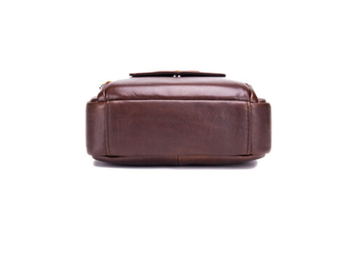 BULLCAPTAIN Genuine Leather Messenger Bag Small Crossbody Bag Handbag - Image 16