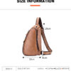 BULLCAPTAIN Leather Men Sling Chest Bag Travel Crossbody Backpack - Image 10