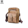 Bullcaptain Men Fashion Phone Bag Genuine Leather Solid Crossbody Bag Outdoor Daily Bag - Image 6