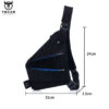 Bull Captain Cowhide Leather Sling Backpack for Men Chest Bag Crossbody - Image 8