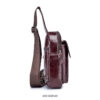 Bull Captain Genuine Leather Men Sling Chest Bag Crossbody Bags - Image 4
