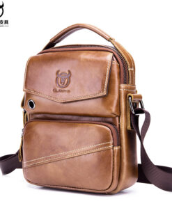 Men Casual Leather Single Shoulder Bag Crossbody Bag Sling Bag