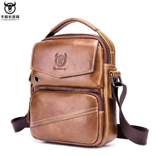 Men Casual Leather Single Shoulder Bag Crossbody Bag Sling Bag