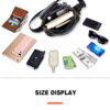 Bull Captain Leather Men Small Shoulder Crossbody Bag Travel Handbag - Image 8