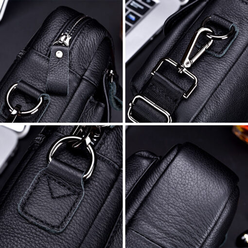 Bull captain leather Bag Men Small Shoulder Bags Casual Messenger bags Short And Long - Image 5