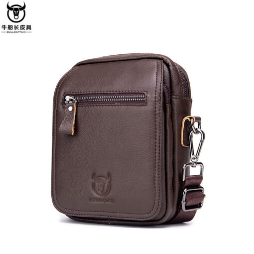 Bull captain leather Bag Men Small Shoulder Bags Casual Messenger bags Short And Long - Image 4