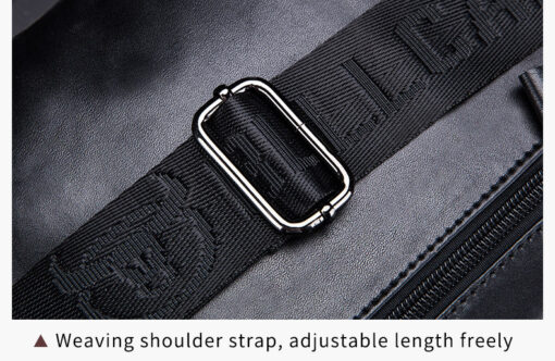 BULL CAPTAIN Genuine Leather Sling Bag Men crossbody Chest Bags XB120 - Image 4