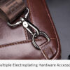 Bull Captain Leather Men Sling Shoulder Crossbody Bags Backpack - Image 11