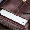 BULL CAPTAIN Men Genuine Leather Shoulder Bag Travel Messenger Bags Handbag Briefcase - Image 6