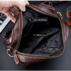 BULL CAPTAIN Men Genuine Leather Shoulder Bag Travel Messenger Bags Handbag Briefcase - Image 9