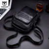 Bull captain Men's Leather Shoulder Crossbody Bag Fashion Casual Handbag - Image 15