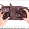 Bull Captain Leather Men's Chest Shoulder Belt Phone Bags back pack - Image 3