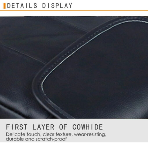 Bull Captain Leather Men Shoulder Bags Casual Classic Men Messenger Bag - Image 6
