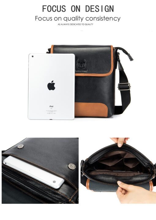 Bull captain Men Shoulder Bag Vintage Style Casual Men Messenger Bags - Image 10