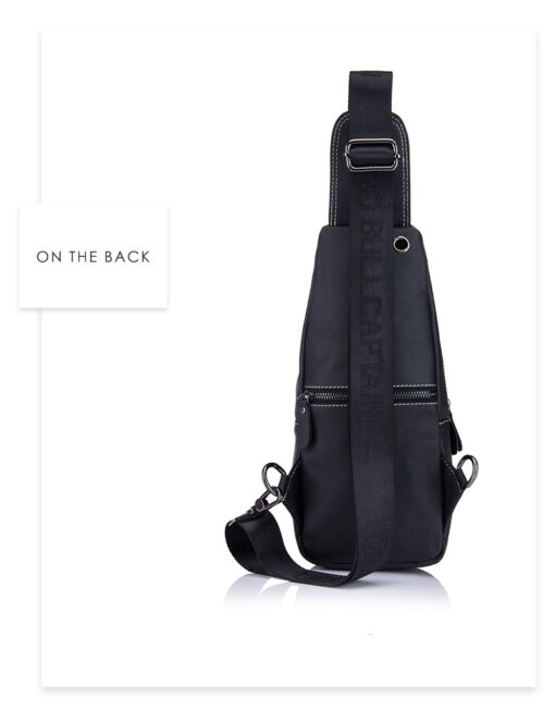 Bull Captain Crossbody Bag Genuine Leather Men Sling Chest Bags - Image 7