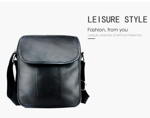 Bull Captain Leather Men Shoulder Bags Casual Classic Men Messenger Bag - Image 3
