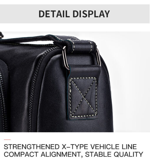 Bull Captain Leather Men Shoulder Crossbody Bag Outdoor Messenger Bag - Image 6