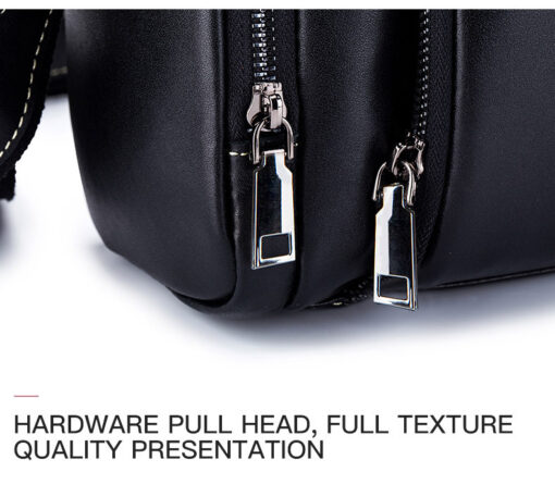 Bull Captain Leather Men Shoulder Crossbody Bag Outdoor Messenger Bag - Image 7