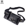 Bull Captain Leather Men's Chest Shoulder Belt Phone Bags back pack - Image 9