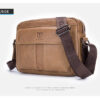 Bullcaptain Wax Oil Cow Leather Retro Business Briefcase Crossbody Shoulder Bag - Image 6