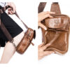 Bull Captain Genuine Leather Men Sling Chest Bag Crossbody Bags - Image 12