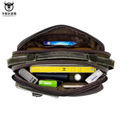 Bull Captain leather bag business briefcase Laptop Bags - Image 8