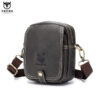 Bull Captain Men Waist packs Genuine Leather Cell Phone belt Waist Small Bag - Image 4