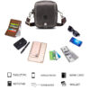 Bull Captain Men Waist packs Genuine Leather Cell Phone belt Waist Small Bag - Image 8
