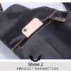 Bull Captain Men Bags Shoulder Leather Sling Cross Body Bag Chest Pack - Image 9