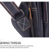 Bull Captain Men Bags Shoulder Leather Sling Cross Body Bag Chest Pack - Image 10