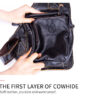 Bull Captain Men Bags Shoulder Leather Sling Cross Body Bag Chest Pack - Image 13