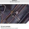 Bull Captain Men Bags Shoulder Leather Sling Cross Body Bag Chest Pack - Image 14